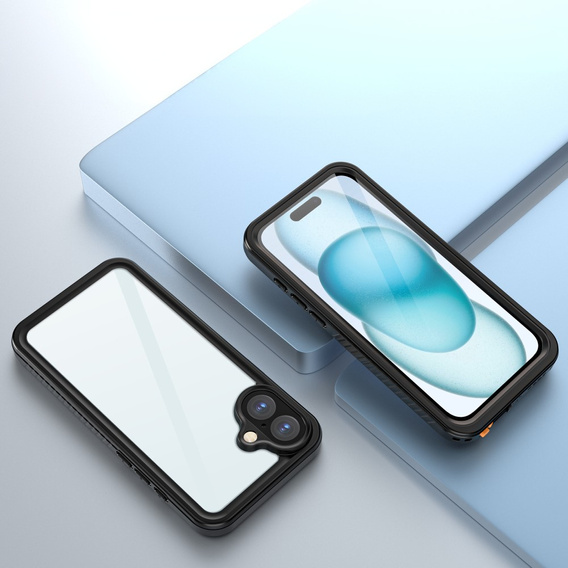 Водонепроникний чохол IP68 для iPhone 16 Plus, чорний