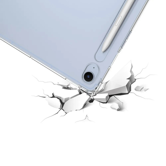 Чохол для Samsung Galaxy Tab S10 FE+ Plus, силіконовий, прозорий