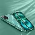 Чохол для iPhone 16, Magnetic Dual Glass, зелений