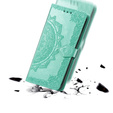 Откидной чехол для Motorola Edge 50 Pro, Mandala, зелёный