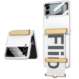 Оригинальный чехол от Samsung Galaxy Z Flip3, Silicone Strap Cover, Silver