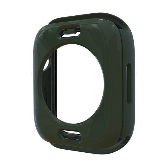 2в1 чехол и защитное стекло для часов Apple Watch 7/8/9 45mm, Green