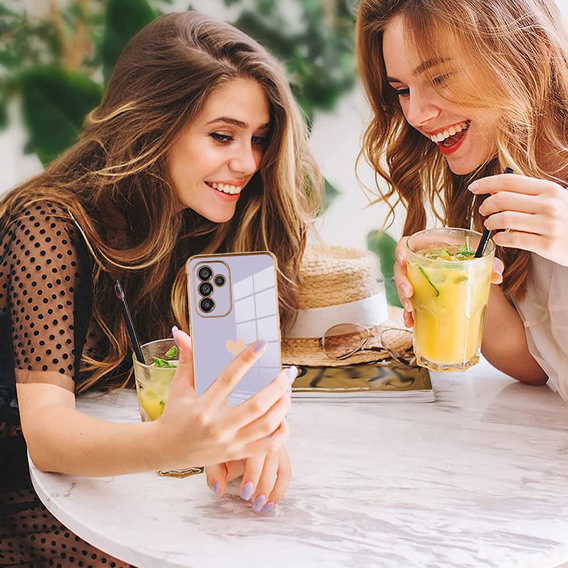 Чехол до Samsung Galaxy A34 5G, Electro heart, фиолетовый