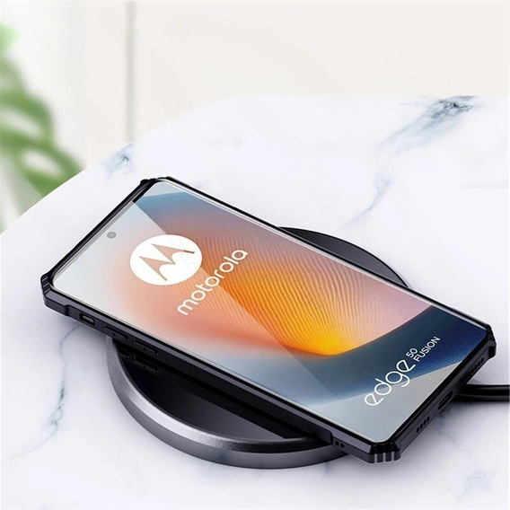 Чехол до Motorola Edge 50 Fusion 5G, AntiDrop Hybrid, чёрный