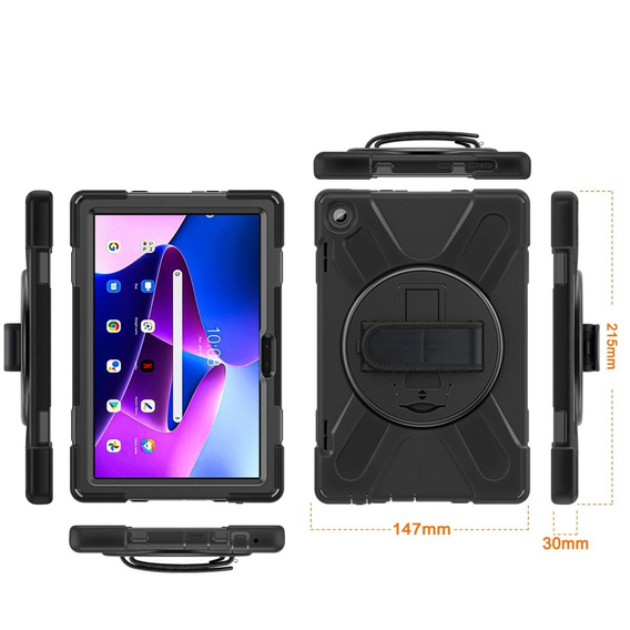 Чохол для Lenovo Tab M10 Gen 3 TB-328FU / TB-328XU, Kickstand 360, Black