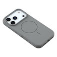 Силиконовый чехол для iPhone 17 Pro Max, для MagSafe, противоударный, серый