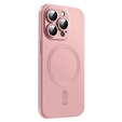 Чехол для iPhone 16 Pro, ColorMag, для MagSafe, розовый