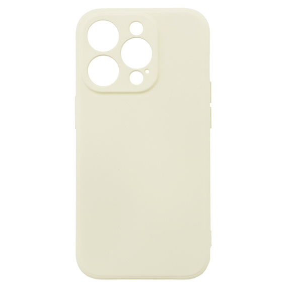 Чехол до iPhone 15 Pro, Silicone Lite, кремового цвета