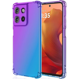 Чохол для Motorola Moto G15 / Motorola Moto G15 Power, Gradient Dropproof, Фіолетовий / синій