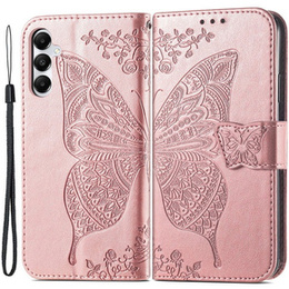 Откидной чехол для Samsung Galaxy A05s, Butterfly, фиолетовый
