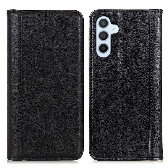 Чохол-фліп для Samsung Galaxy S25 FE, Split Leather, чорний