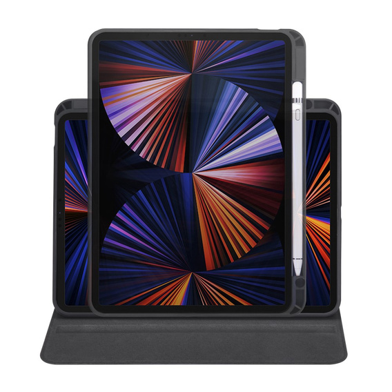 Чохол для iPad Pro 11" 2022/2021/2020 (4/3/2 gen.), з місцем для стилуса, що обертається на 360°, чорний