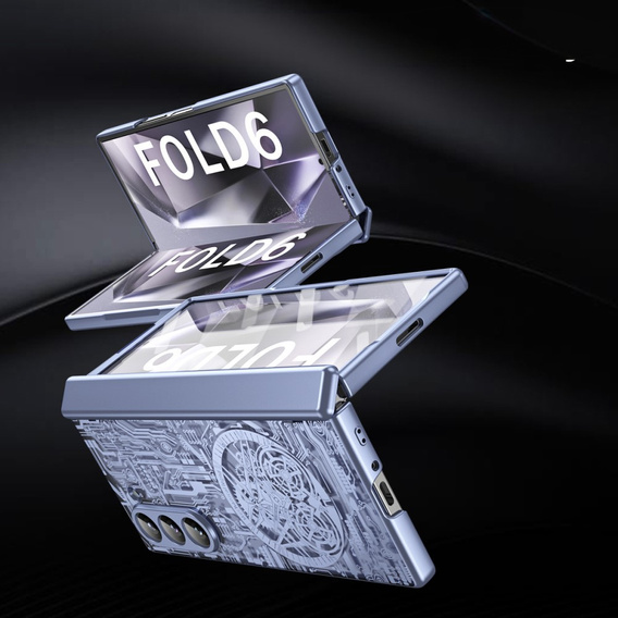 Чехол для Samsung Galaxy Z Fold6 5G, Mechanical Legend, синий