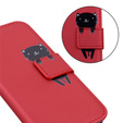 Чoхол Wallet до Motorola Moto G10/G30, Cat, Red