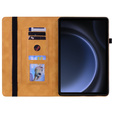 Чехол для Samsung Galaxy Tab S10 Lite / S10 FE / S9 FE, Wallet Pen Slot, жёлтая