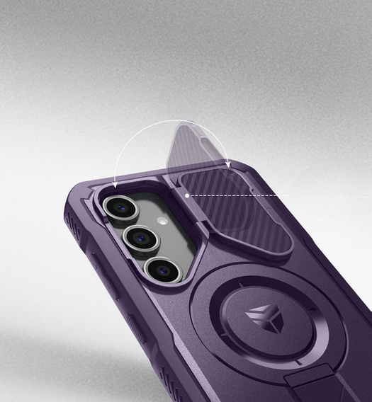 Броньований чохол для Samsung Galaxy S24 FE, Dexnor Full Body (Two Frames), фіолетовий