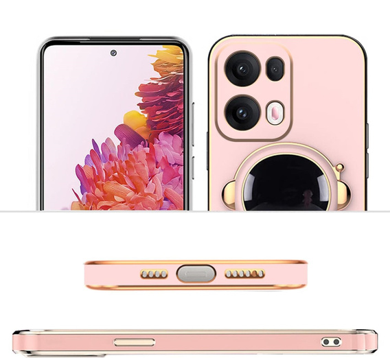 Чехол до Oppo Reno 13, Astronaut, розовый