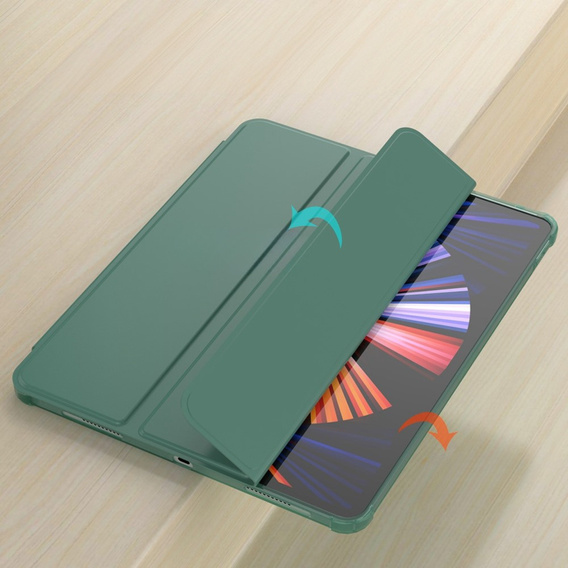 Чохол для iPad Pro 12.9" 2022/2021/2020 (6/5/4 gen.), Smart Pencil, зі слотом для стилуса, зелений