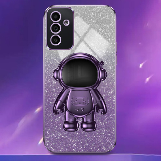 Чохол для Samsung Galaxy A55 5G, Glitter Astronaut, фіолетовий