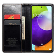 Флип-кейс CASEME для Samsung Galaxy A52/A52s, Waxy Textured, чёрный
