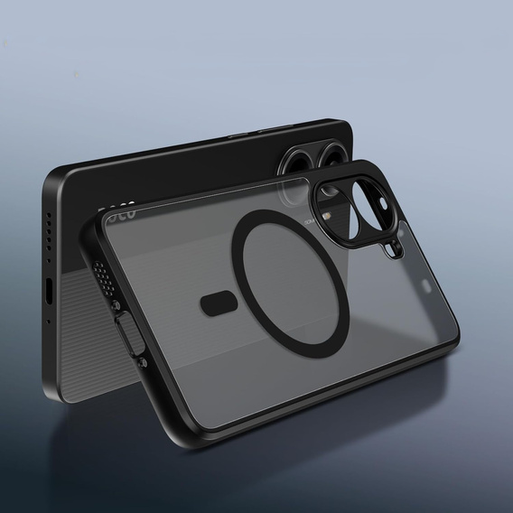 Чохол для Xiaomi Poco X7 Pro 5G, для MagSafe, ERBORD Matt Case, чорний