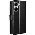 Откидной чехол для Xiaomi Poco X7 Pro 5G, Crazy Horse Wallet, чёрный