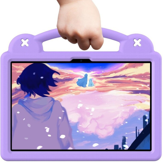 Дитячий чохол для планшета Lenovo Tab M11, Cute Patterns, з підставкою, фіолетовий