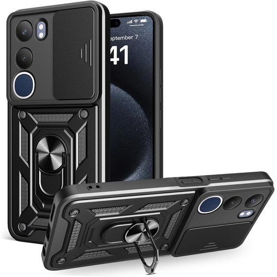 Чехол NOX Camera Slide Vivo Y19s, CamShield Slide, чёрный