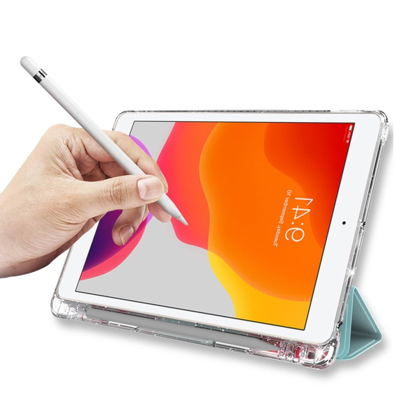 Чохол для iPad 10.2 2019/2020/2021, Smartcase Hybrid, з місцем для стилуса, Marble зелений
