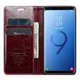 Флип-кейс CASEME для Samsung Galaxy S9+ Plus, Waxy Textured, красный
