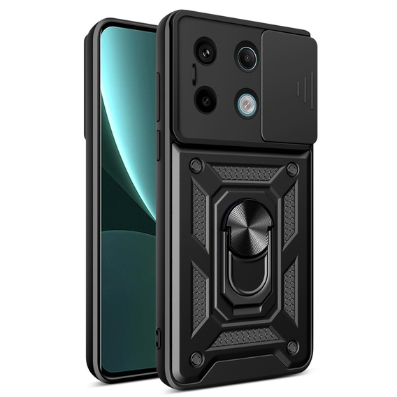 Чехол NOX Camera Slide Xiaomi Redmi Note 13 Pro 5G, CamShield Slide, чёрный