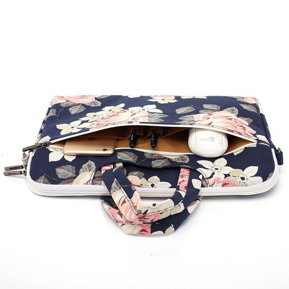 Canvaslife Briefcase Чехол для MacBook Pro 15/Pro 16 2019 - navy rose