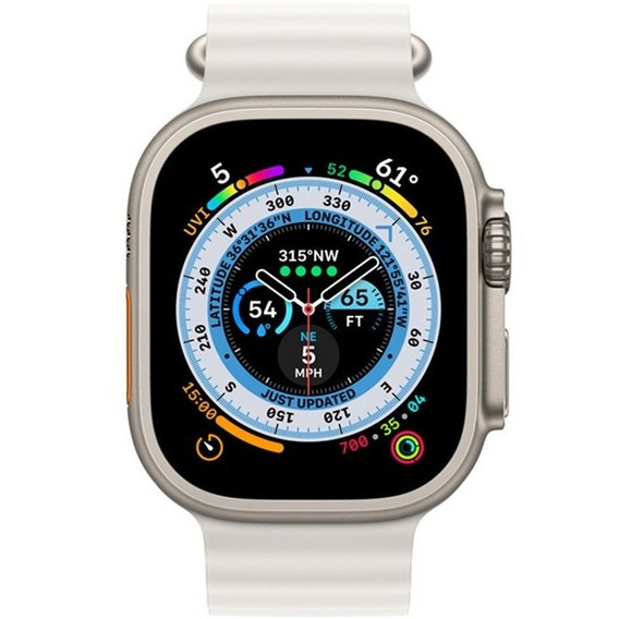 Силиконовый ремешок Apple Watch Ultra 49mm, White