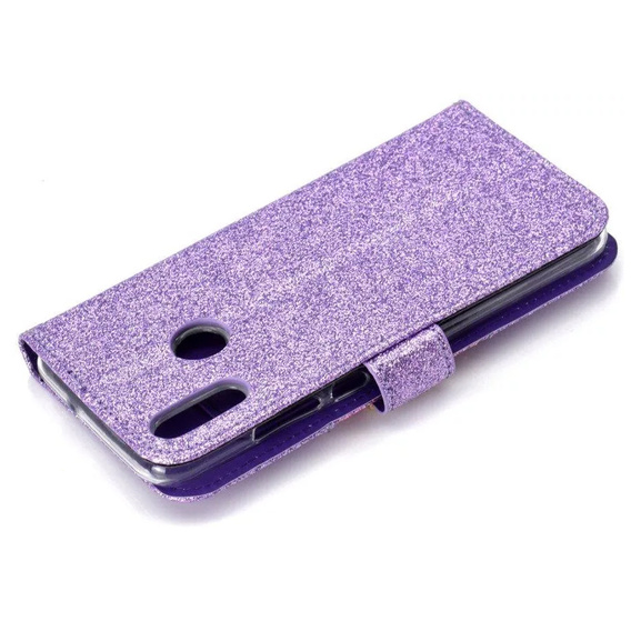 Чохол-книжка для Huawei P Smart 2019 / Honor 10 Lite, Glitter Mirror Wallet, фіолетовий