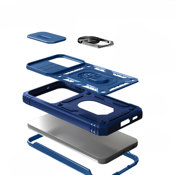 Чохол NOX Camera Slide Samsung Galaxy S23, CamShield Slide, синій