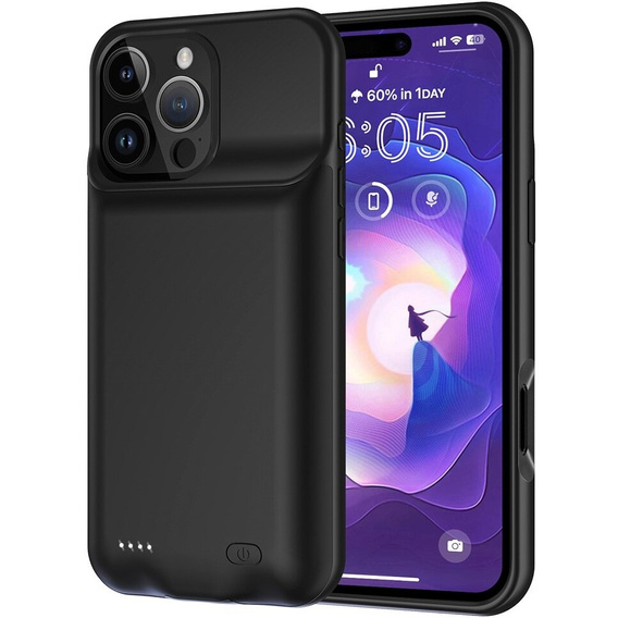 Чехол с батареей 7000mAh до iPhone 13 Pro Max, чёрный
