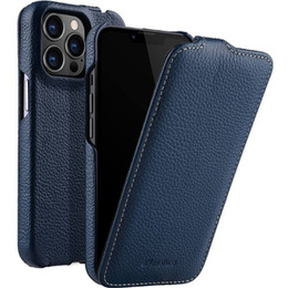 Чохол MELKCO для iPhone 14 Pro, шкіряний, фліп, темно-синій