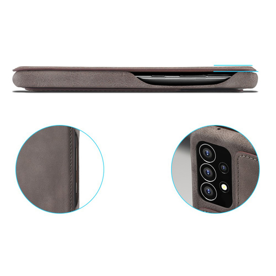 Чохол-книжка для Samsung Galaxy A53 5G, LC.IMEEKE, кава