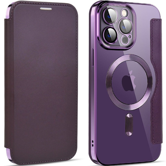 Чохол-книжка для iPhone 13 Pro Max, RFID Wallet MagSafe CamShield, фіолетовий