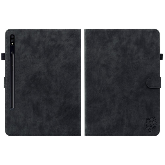 Чехол до Samsung Galaxy Tab S9, Wallet Pen Slot, чёрный
