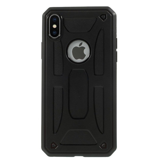 Czarne Etui PROTECTION SHELL Case Apple iPhone X 5.8