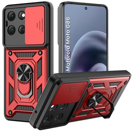 Чехол NOX Camera Slide Motorola Moto G86 5G, CamShield Slide, красный