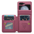 CASEME флип-кейс для Samsung Galaxy Z Flip5 5G, Litchi Wallet, красный