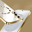 Чехол для Samsung Galaxy S25+ Plus, Electro MagSafe, золотой + стекло для экрана