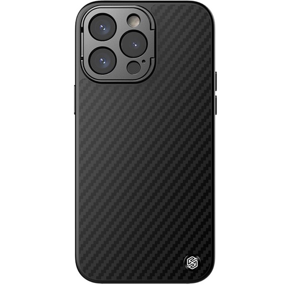 NILLKIN Чехол для iPhone 15 Pro, CamShield Carbon Case, черный