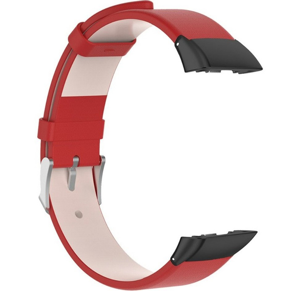 Шкіряний ремінець для годинника Huawei Band 6, Red