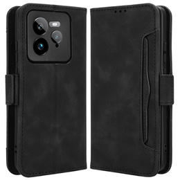 Футляр з клапаном для Realme GT 7 Pro, Card Slot, чорний