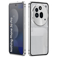 Чохол для Nothing Phone 3a Pro, Frame Case, сріблястий