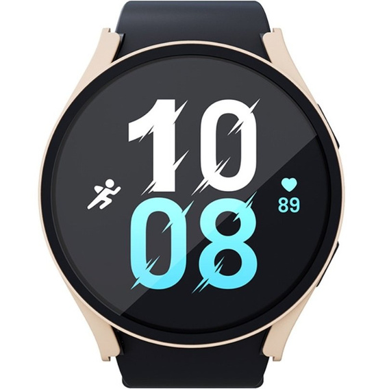 Силиконовый футляр со встроенным защитным стеклом до Galaxy Watch5 44mm, Pink