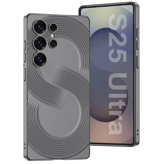 Чехол до Samsung Galaxy S25 Ultra, GKK Leather, чёрный